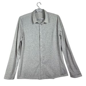 Ministry of Supply Light composite Merino wool blend button down LS shirt
